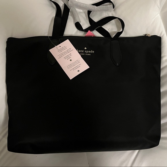 kate spade Handbags - Kate Spade Black Nylon Tote with Tag